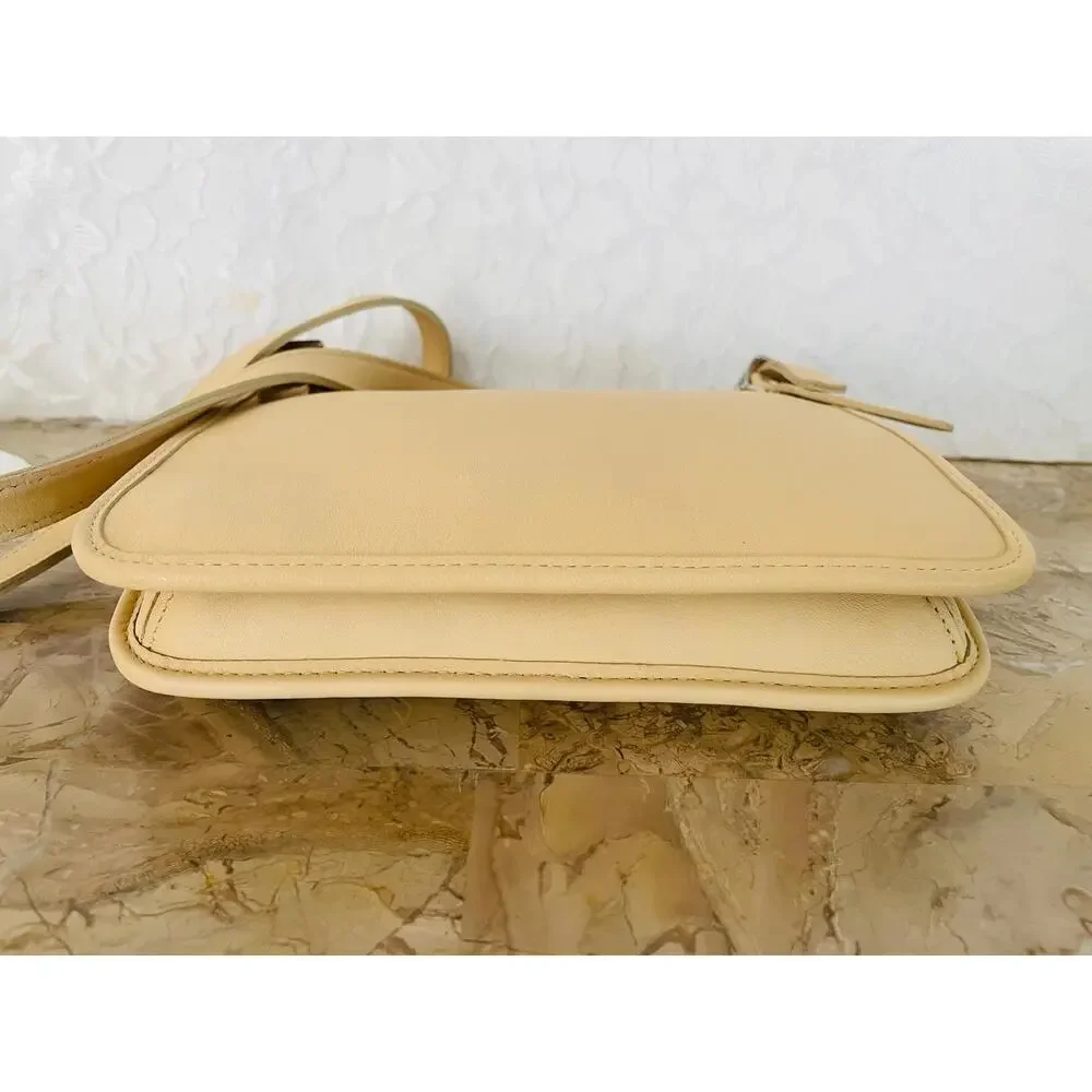 NWT Vtg Coach MINI ivory Leather Hippie small Slim crosbody shoulder bag #9142 - Picture 6 of 10